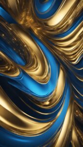 gold and blue abstract background aesthetic wallpaper 2