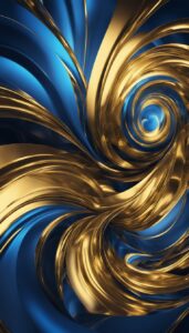 gold and blue abstract background aesthetic wallpaper 4