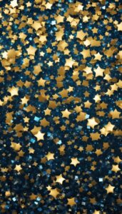 gold and blue glitter background aesthetic wallpaper 5