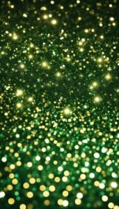 gold and green glitter background aesthetic wallpaper 2