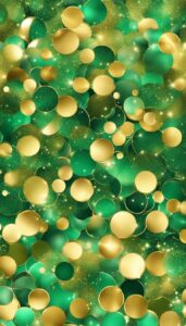 gold and green glitter background aesthetic wallpaper 3