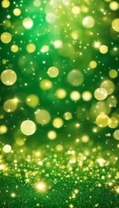 gold and green glitter background aesthetic wallpaper 4