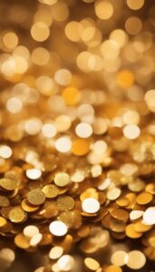 gold and orange glitter background aesthetic wallpaper 3