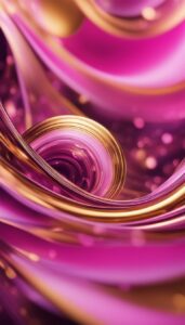 gold and pink abstract background aesthetic wallpaper 4