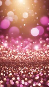 gold and pink glitter background aesthetic wallpaper 5