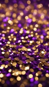 gold and purple glitter background aesthetic wallpaper 5