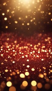 gold and red glitter Christmas background aesthetic wallpaper 3