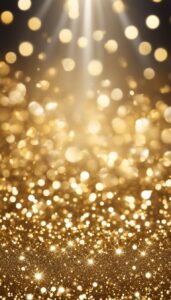 gold and white glitter background aesthetic wallpaper 4