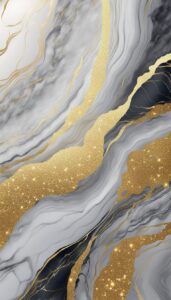 gold glitter marble background texture aesthetic wallpaper 3