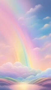 pastel rainbow background wallpaper aesthetic illustration 1