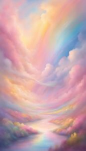 pastel rainbow background wallpaper aesthetic illustration 4