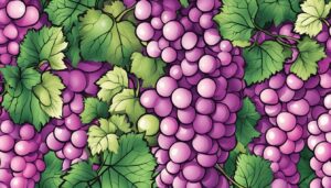 pink grape vine pattern background wallpaper illustration 1