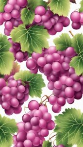 pink grape vine pattern background wallpaper illustration 2