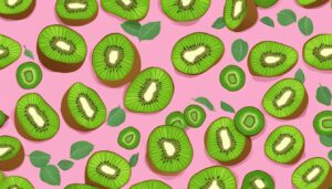 pink kiwi fruit pattern background illustration aesthetic wallpaper 1