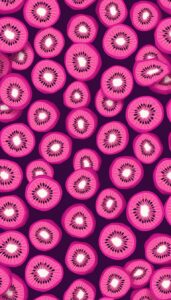 pink kiwi fruit pattern background illustration aesthetic wallpaper 3