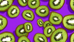 purple kiwi fruit pattern background illustration aesthetic wallpaper 1