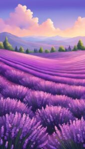 purple lavender background wallpaper aesthetic illustration 3