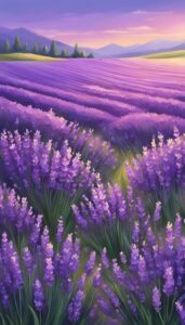 purple lavender background wallpaper aesthetic illustration 4