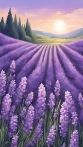 purple lavender background wallpaper aesthetic illustration 5