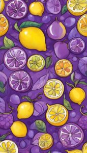 purple lemon pattern background illustration 2