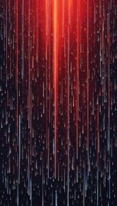 red rain background wallpaper aesthetic illustration 1