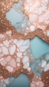 rose gold glitter marble background texture aesthetic wallpaper 3