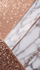 rose gold glitter marble background texture aesthetic wallpaper 5