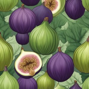 vintage figs pattern background illustration 1