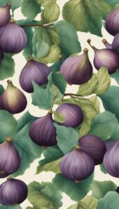 vintage figs pattern background illustration 2