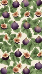 vintage figs pattern background illustration 3