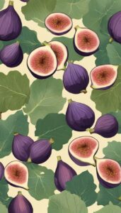 vintage figs pattern background illustration 5