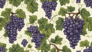 vintage grape vine pattern background wallpaper illustration 1