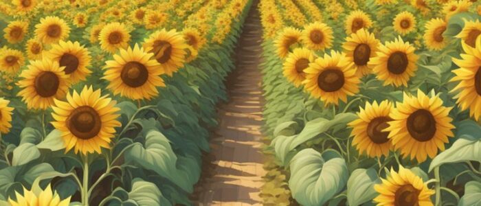 vintage sunflower background illustration aesthetic 3