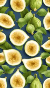 white figs pattern background illustration 5