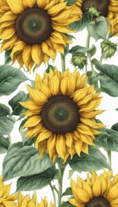 white light sunflower background illustration aesthetic 3