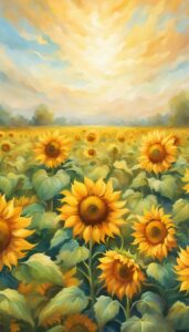 white light sunflower background illustration aesthetic 4