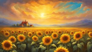 yellow sunflower background illustration aesthetic 1