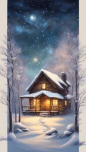 Christmas snow winter background wallpaper illustration aesthetic 4