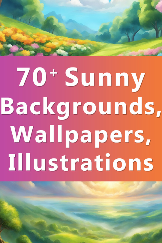 Sunny Backgrounds, Wallpapers, Illustrations