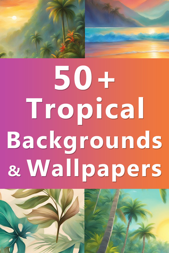 Tropical Aesthetic Backgrounds and Wallpapers