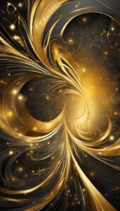 black and gold abstract background wallpaper aesthetic 4