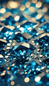 blue diamonds background wallpaper aesthetic 3