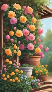 climbing roses in pots planters idea 1