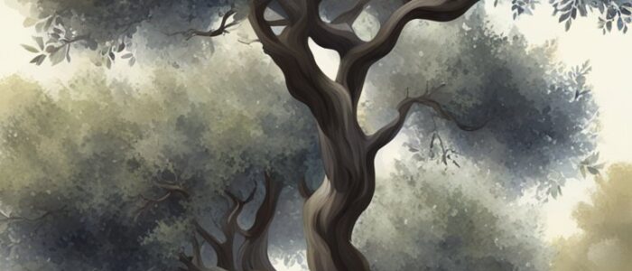 dark black olive tree background wallpaper aesthetic illustration 2