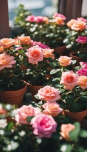 miniature roses in pot idea 4