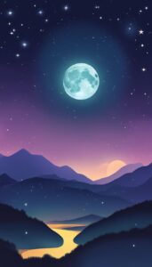 night sky background wallpaper aesthetic illustration 2