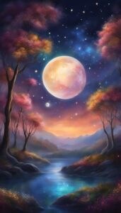 night sky background wallpaper aesthetic illustration 3
