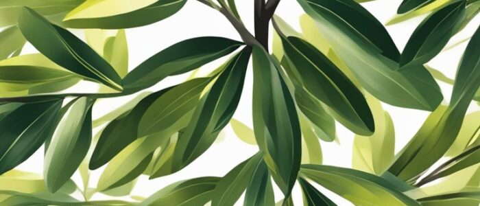olive tree leaves background wallpaper aesthetic illustration 3