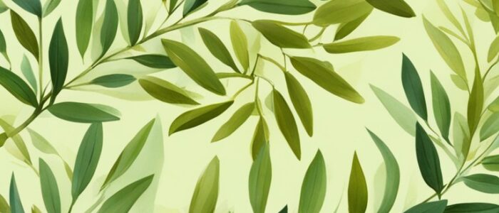 olive tree leaves pattern background wallpaper aesthetic illustration 4
