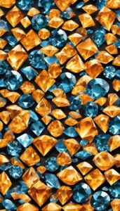 orange diamonds background wallpaper aesthetic 2